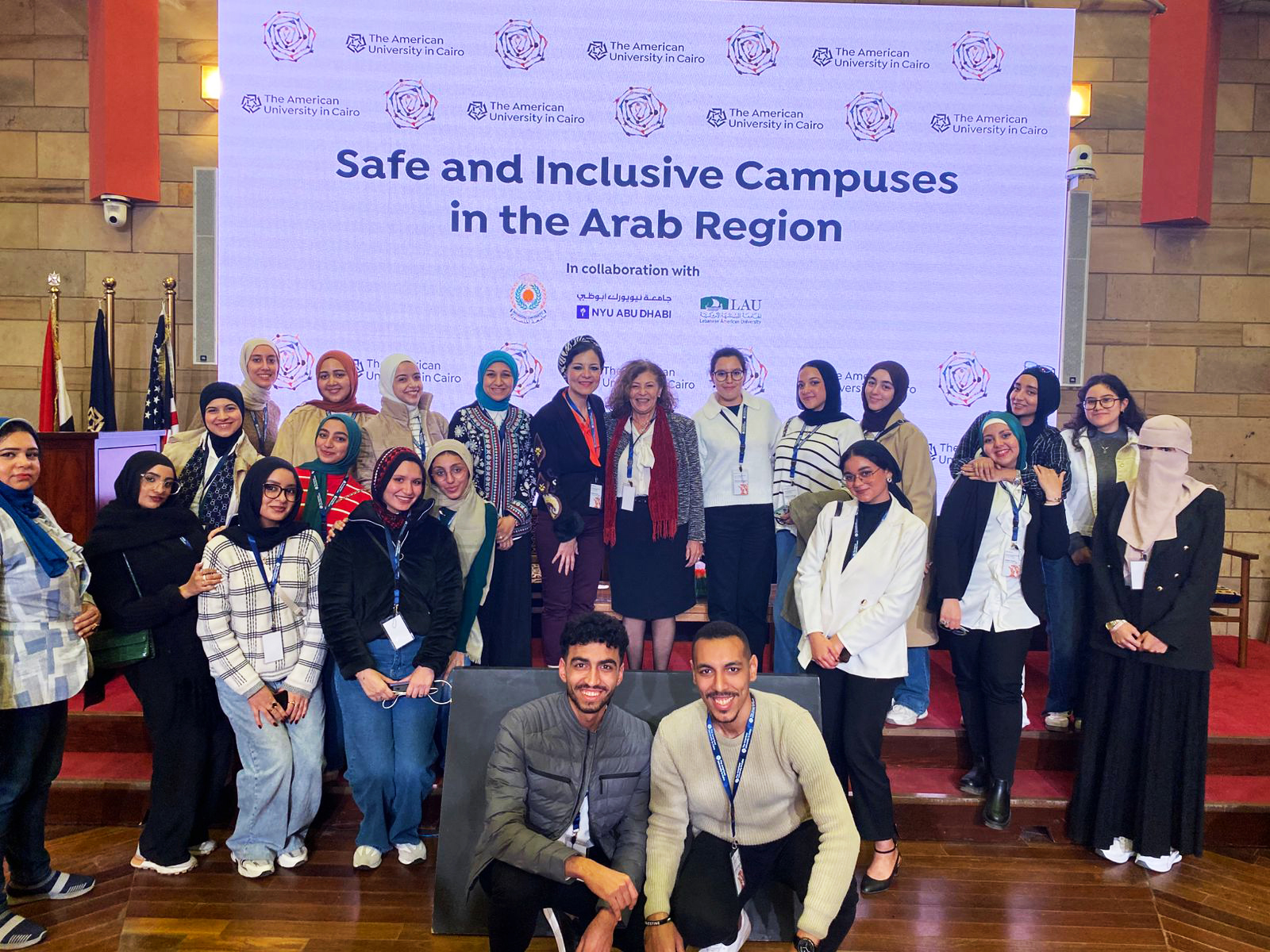 وحدة مناهضة العنف بجامعة المنصورة تشارك في المؤتمر الدولي Safe & Inclusive Campuses in the Arab Region